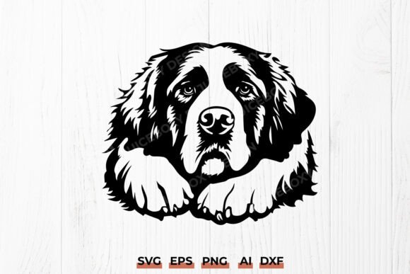Adorable Saint Bernard SVG for Crafts and Graphics