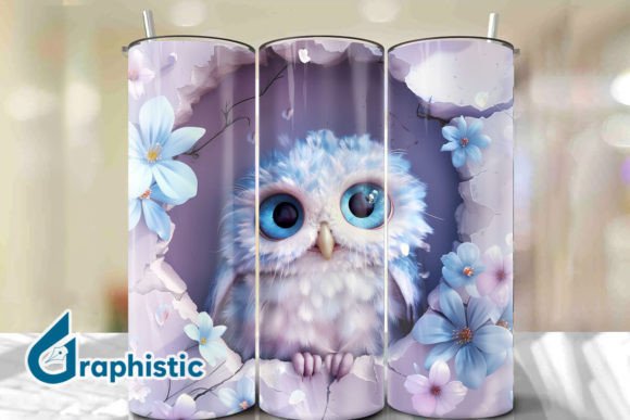 Baby Owl Break Through Tumbler Wrap 34: A Versatile Graphics Asset