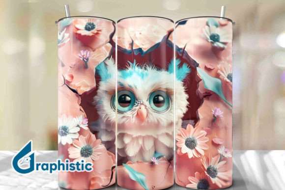 Baby Owl Break Through Tumbler Wrap 39: A Versatile Graphics Asset