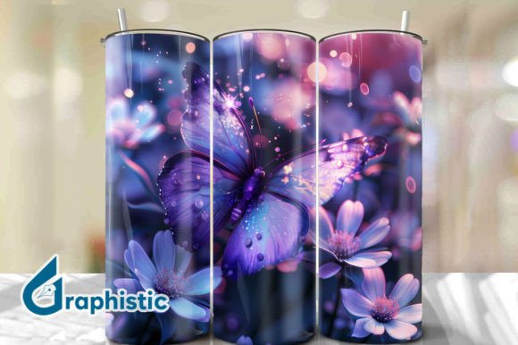 Break Through Butterfly Tumbler Wrap 40: A Versatile Graphics Asset
