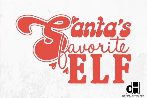 Christmas Santa’s Favorite Elf SVG PNG for Crafts & Graphics