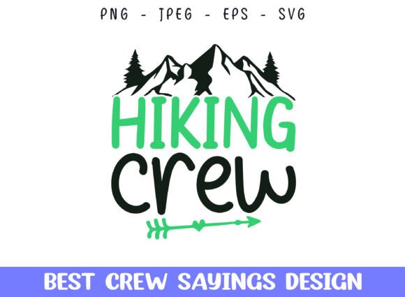 Mountain Hiking Crew SVG Designs for Creative Graphics