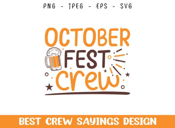 Octoberfest Party Crew SVG Design for Crafts and Graphics