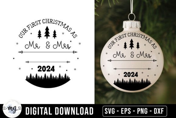 Our First Christmas As Mr. Mrs - SVG Design Review