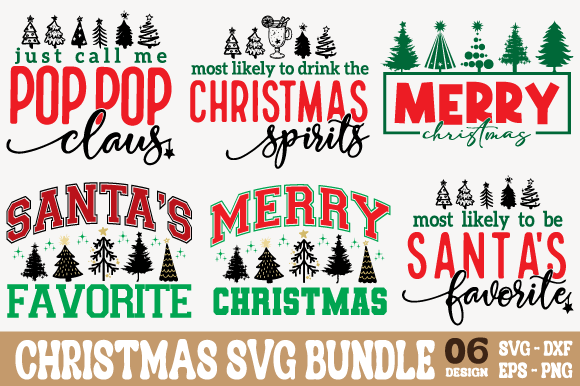 Retro Christmas SVG Bundle: A Festive Graphics Must-Have for Crafts