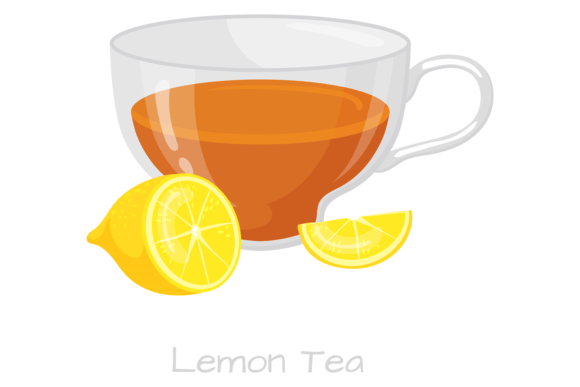 Tea Cup with Lemon Slice: A Versatile Graphics Asset