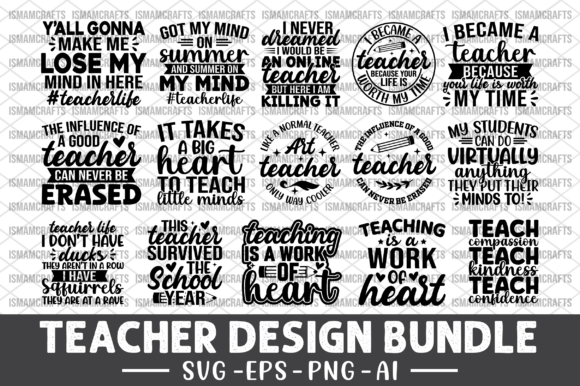Teacher Design Bundle SVG: A Must-Have for Graphics and Crafts