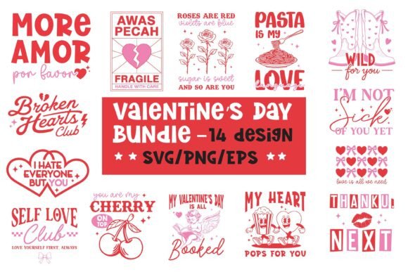 Valentine’s Day SVG PNG Bundle: A Crafty Graphics Essential