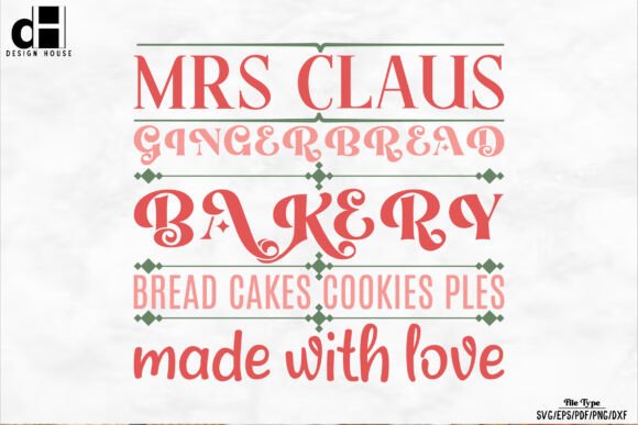 Vintage Christmas Sign Bakery SVG PNG: A Graphics Gem for Crafts